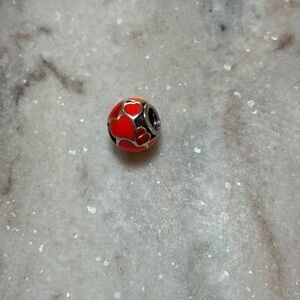 Red Hot Love Enamel Hearts Pandora Charm - Retired